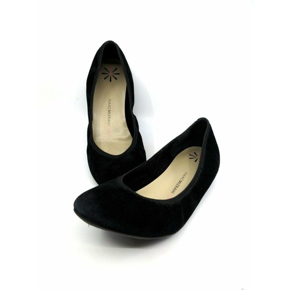 Isaac Mizrahi Debbie Women's Black‎ Suede Ballet Flats 7 1/2M - Picture 1 of 8
